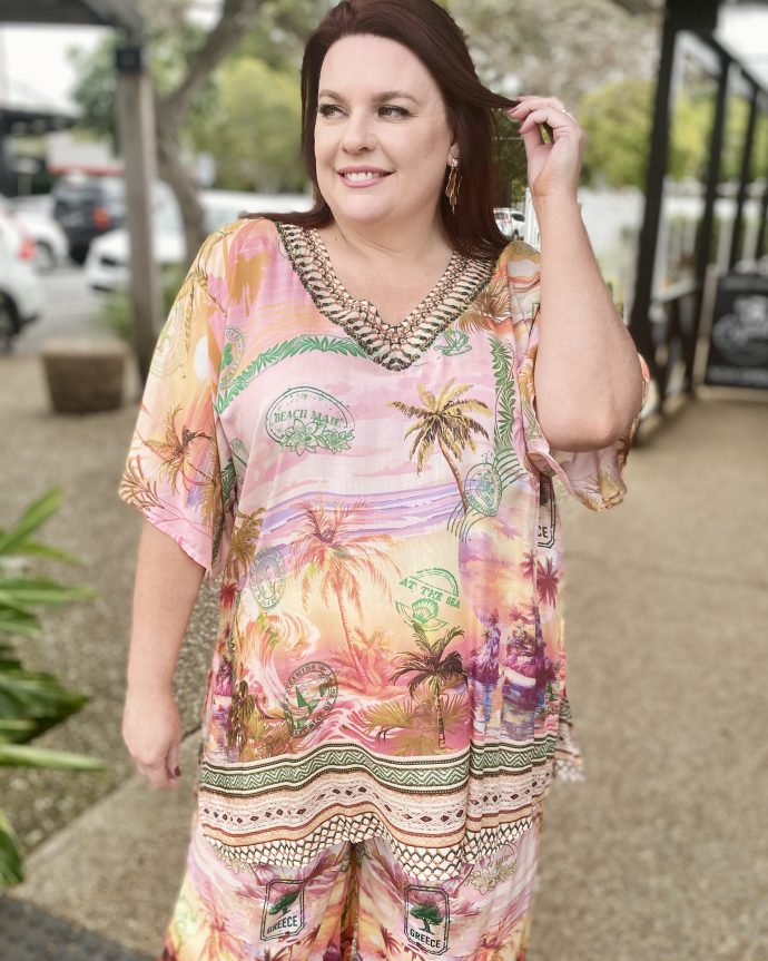 Passport V Neck Top