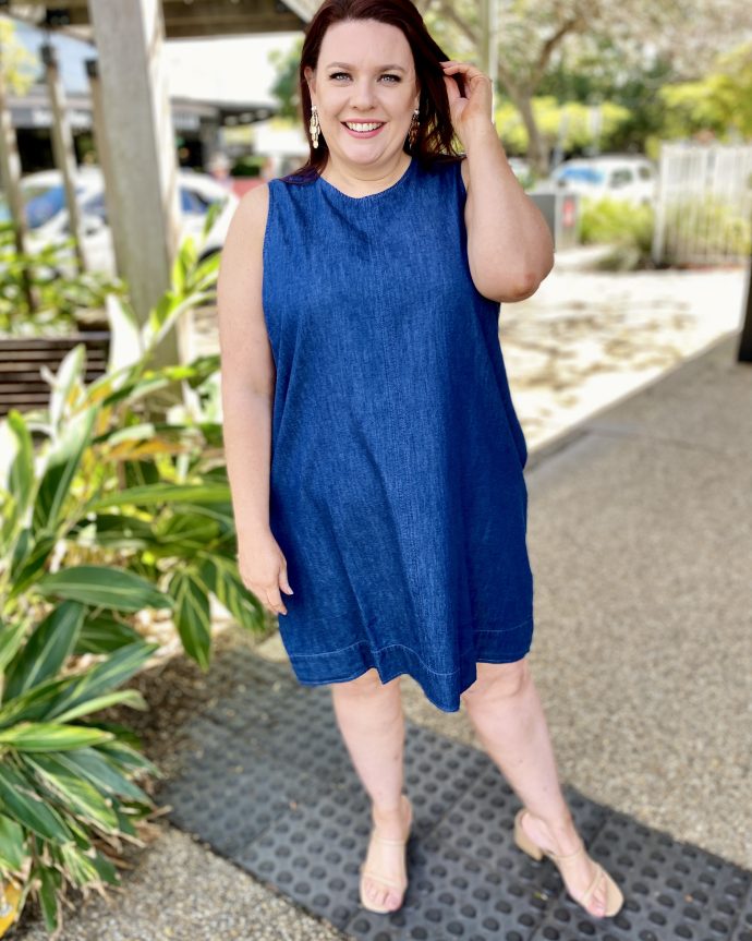 Melenia Denim Tank Dress