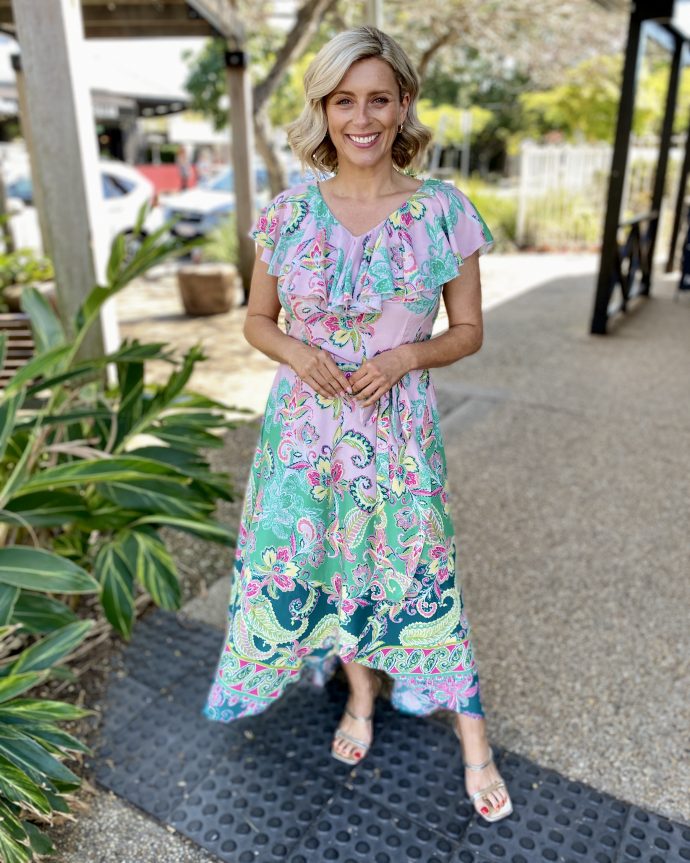 Rosa Frill Dress – Paisley Dream