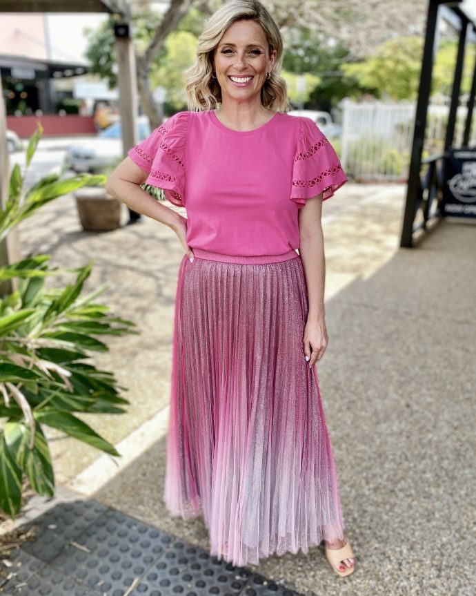 West End Skirt – Hot Pink Ombre