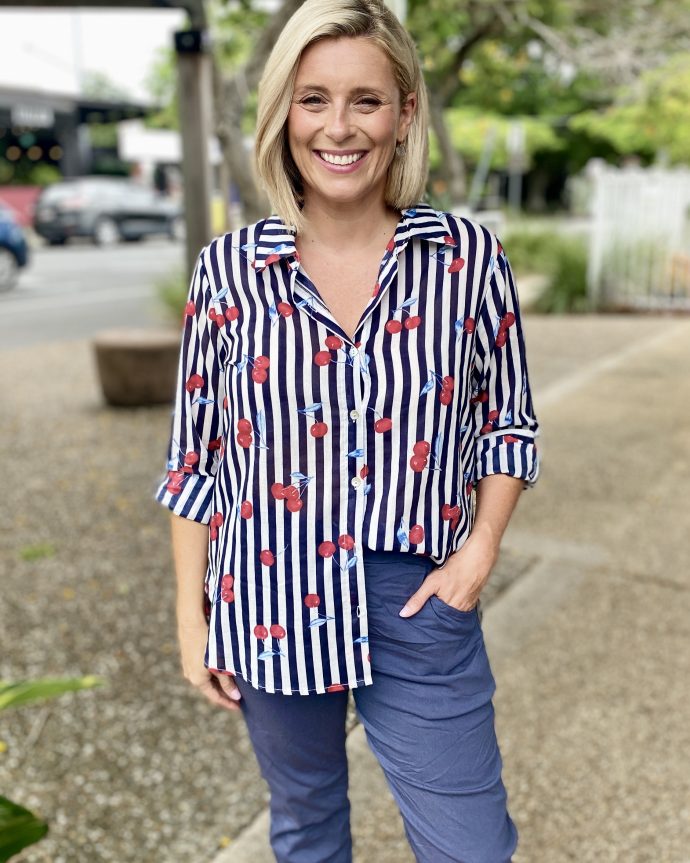 Cherry Stripe Shirt