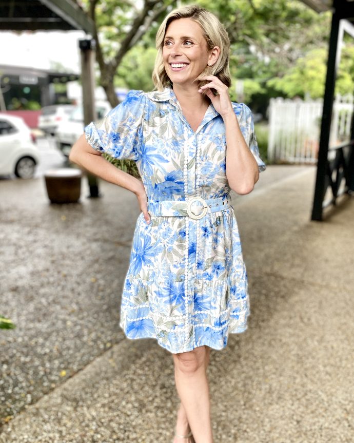 Tamera Mini Dress – Bluebell