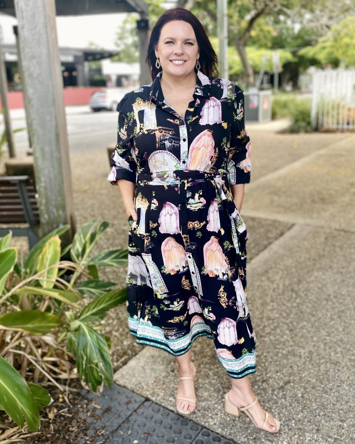 Kitty Shirt Dress