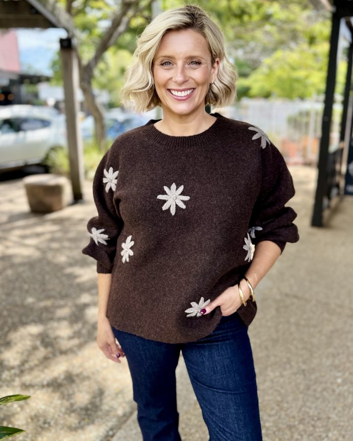 Miru Flower Jumper – Choc